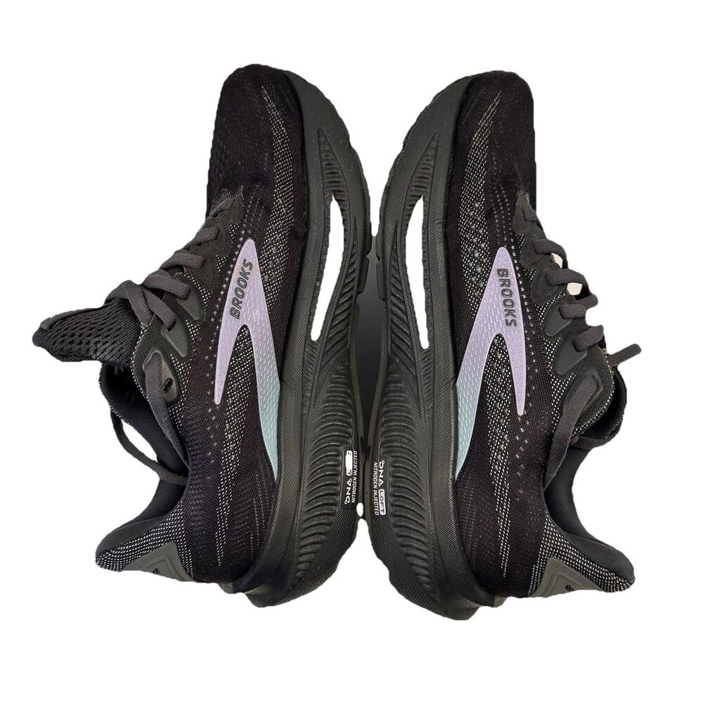 Brooks Ghost 17 Womens Size 7.5 WIDE Gray/Clearwater/Purple Running Shoes - Picture 5 of 11